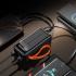IT Holy B53 Solar Power Bank 50000mAh, 10W Charging | Solar Panel Portable Charger with 4 built-in cables | Digital Display LED Torch | Compatible with Smartphones Tablets - Black